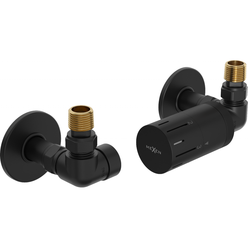 Mexen G05 termostatická souprava s krytkou R, černá - W903-958-904-70