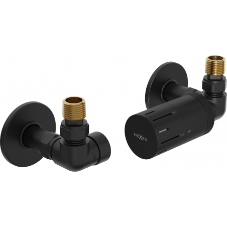 Mexen G05 termostatická souprava s krytkou R, černá - W903-958-904-70