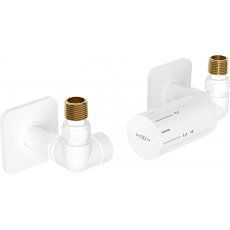 Mexen G05 axiální termostatická sada s maskovací krytkou S, bílá - W903-958-909-20