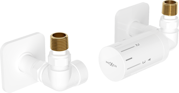 Mexen G05 axiální termostatická sada s maskovací krytkou S, bílá - W903-958-909-20