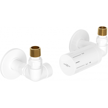 Mexen G05 sada termostatická axiální s krytem R, bílá - W903-958-904-20
