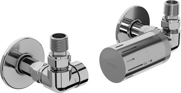 Mexen G05 axiální termostatická sada s krytem R, chrom - W903-958-904-01