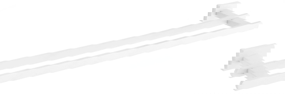 Mexen Arno dvojitý věšák na ručníky, bílý - 7020725-20