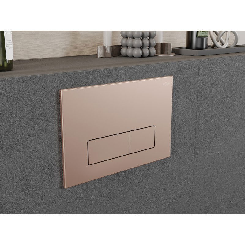 Mexen Fenix 13 splachovací tlačítko Slim, růžové zlato - 601305