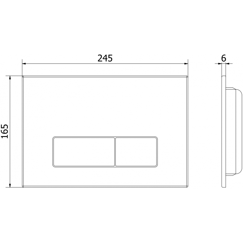 Mexen Fenix 13 splachovací tlačítko Slim, gun gray - 601366
