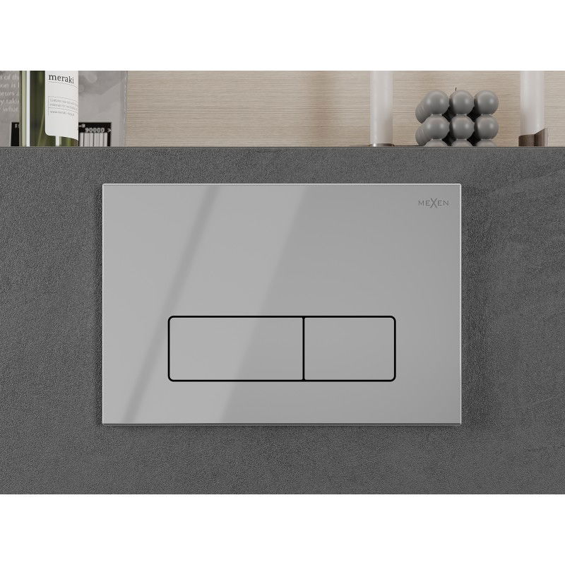 Mexen Fenix 13 splachovací tlačítko Slim, chrom lesklý - 601301