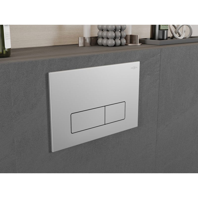 Mexen Fenix 13 tlačítko splachování Slim, matný chrom - 601302