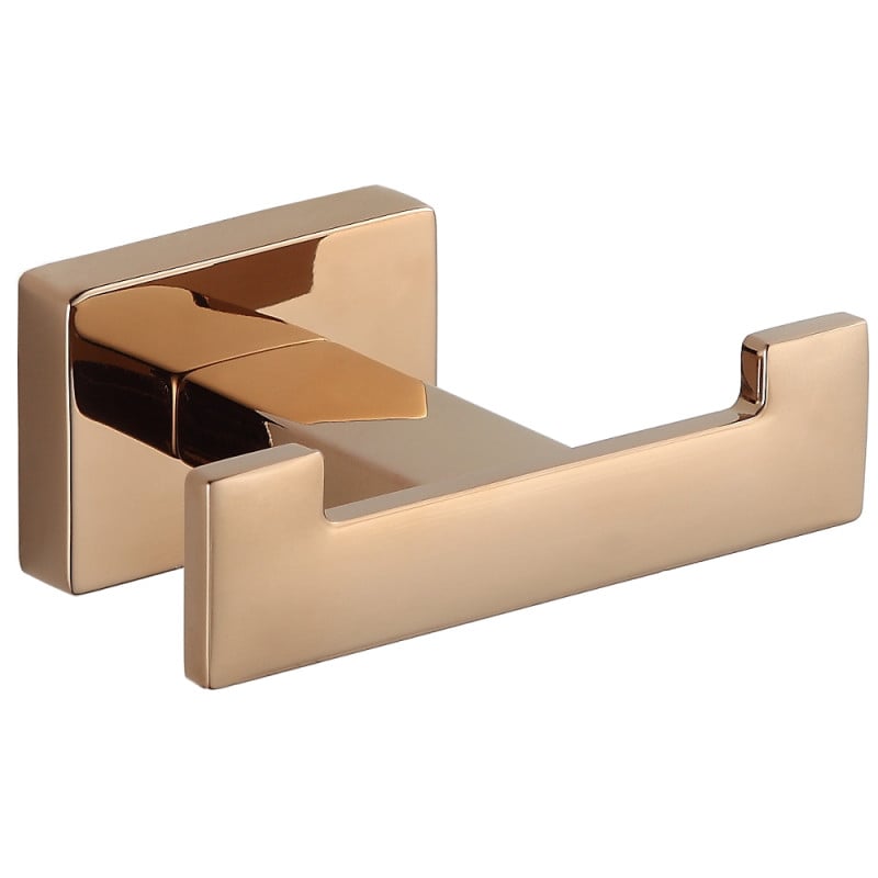 Mexen Arno dvojitý háček na ručník, růžové zlato - 7020735-60