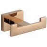 Mexen Arno dvojitý háček na ručník, růžové zlato - 7020735-60
