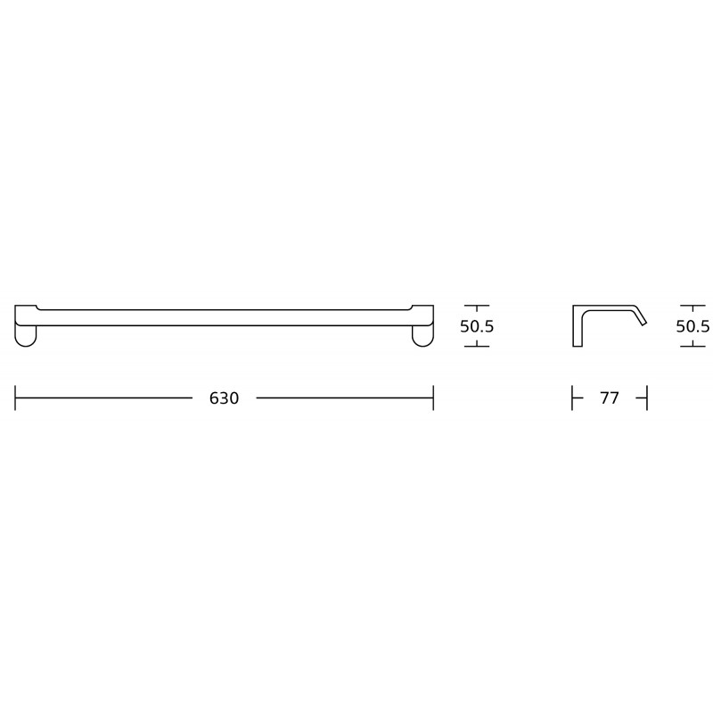 Mexen Lea věšák na ručník, chrom - 7026024-00