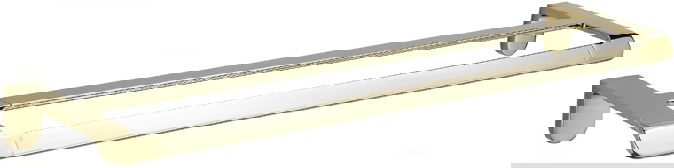 Mexen Lea dvojitý věšák na ručníky, zlatý - 7026025-50