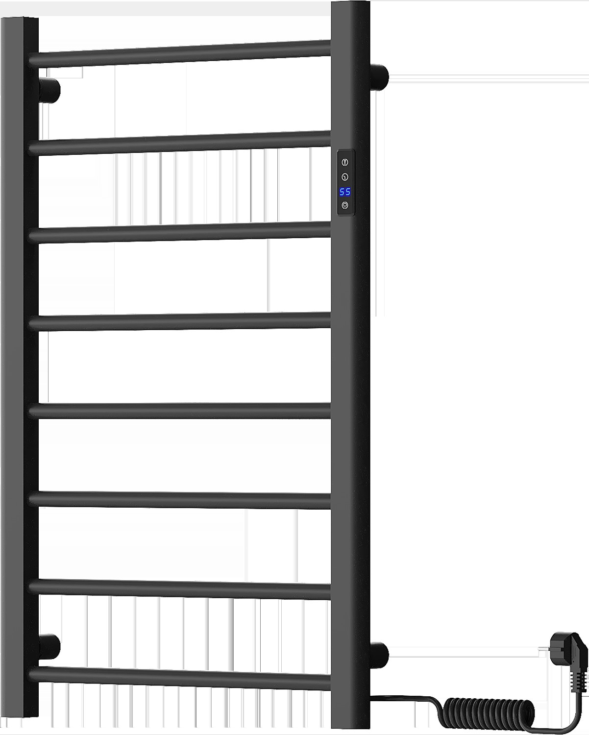 Mexen Oso elektrický radiátor 2v1 stojací 910 x 500 mm, 200 W, černý - W304-0910-500-00-70