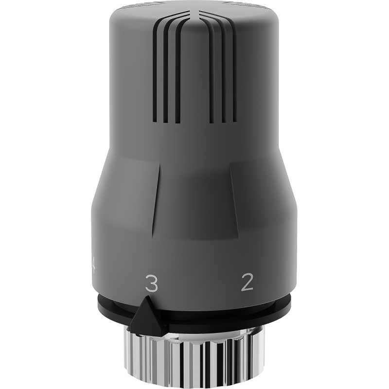 Mexen Uni-Term termostatická hlavice k radiátoru, antracit - W908-002-66