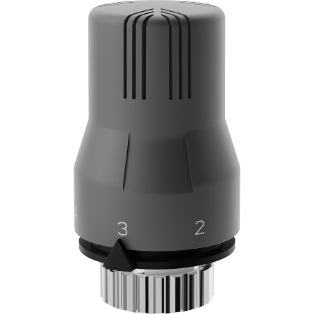 Mexen Uni-Term termostatická hlavice k radiátoru, antracit - W908-002-66