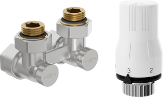 Mexen G02 sada termostatická dvourubková DN50, úhlová 1/2"x16 mm, nikl - W911-016-928-01