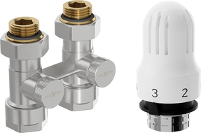 Mexen G04 dvoutrubkový termostatický set DN50, rovný 1/2"x16 mm, nikl - W912-016-948-01