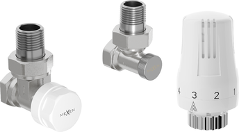 Mexen G01 termostatická sada úhlová, nikl - W913-012-918-01