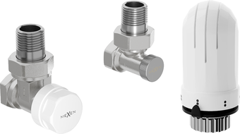 Mexen G03 úhlová termostatická sada, nikl - W913-012-938-01