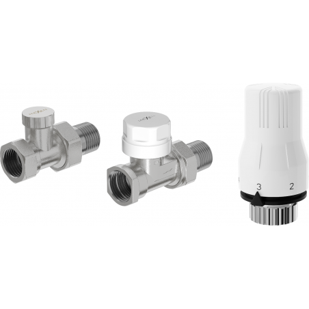 Mexen G02 přímá termostatická sada, nikl - W914-012-928-01