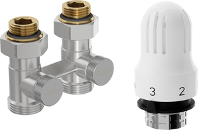 Mexen G04 dvoutrubní termostatická sada DN50, rovná 1/2"x3/4", nikl - W912-012-948-01