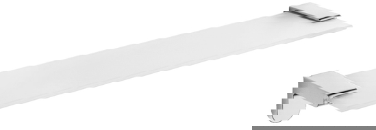 Mexen Lea závěsná skleněná polička, chrom - 7026037-00