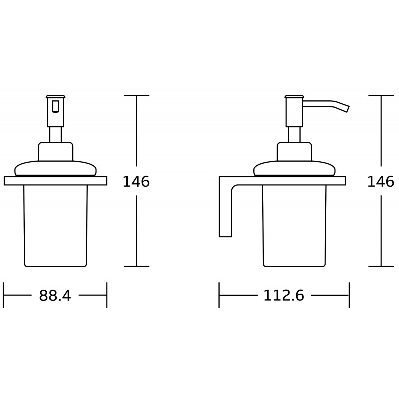 Mexen Lea dávkovač na mýdlo, chrom - 70260388-00
