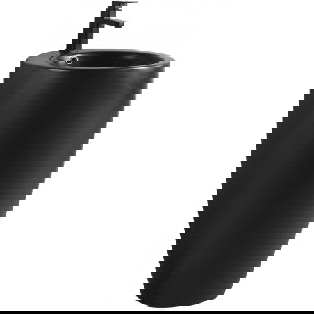 Mexen Alona volně stojící umyvadlo 50 x 50 cm, matná černá - 26094870