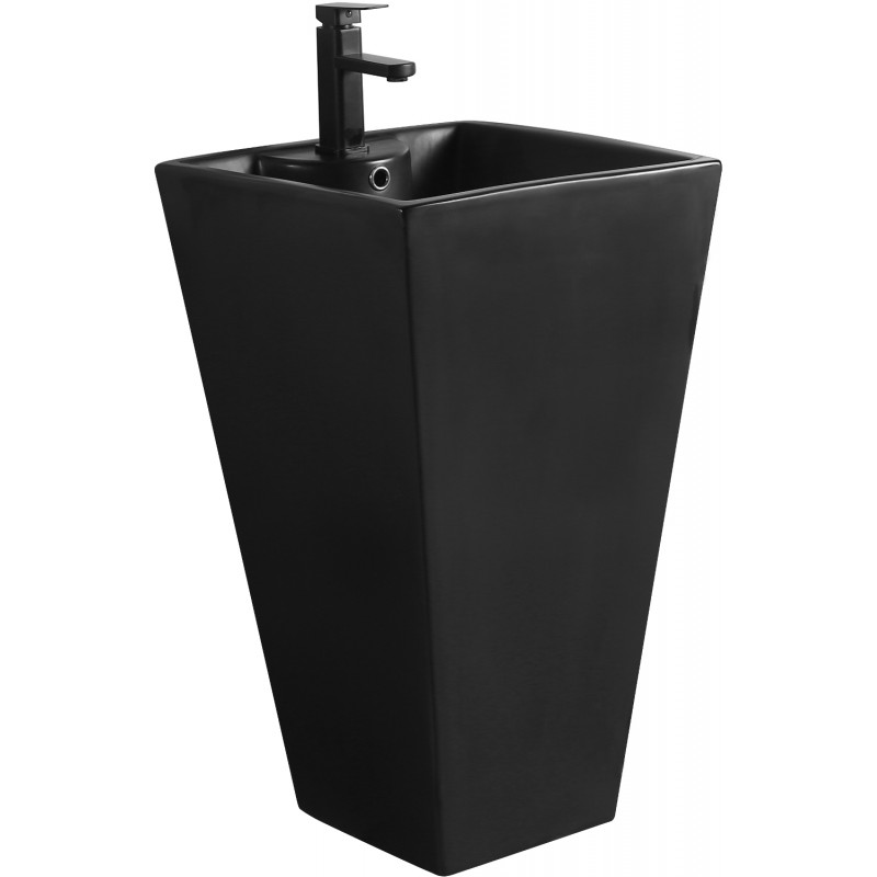 Mexen Pia volně stojící umyvadlo 47 x 47 cm, černá mat - 26104770