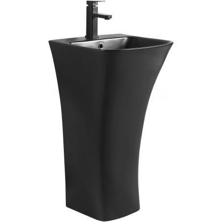 Mexen Nel volně stojící umyvadlo 45 x 44 cm, černý mat - 26134570