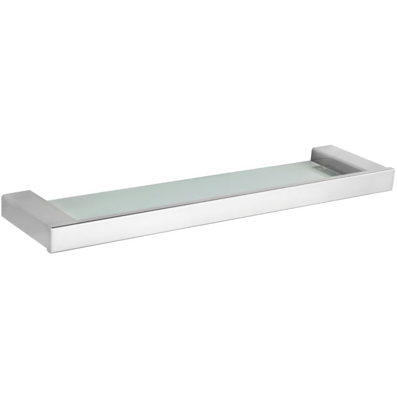 Mexen Pavo závěsná skleněná polička, chrom - 7030437-00