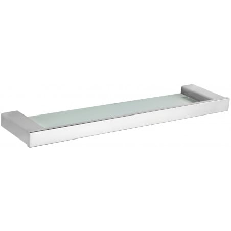 Mexen Pavo závěsná skleněná polička, chrom - 7030437-00