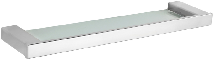 Mexen Pavo závěsná skleněná polička, chrom - 7030437-00