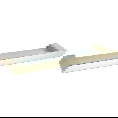 Mexen Pavo závěsná skleněná police, zlatá - 7030437-50