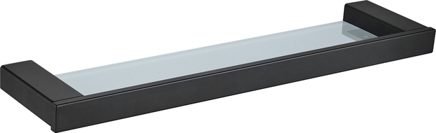 Mexen Pavo závěsná skleněná police, černá - 7030437-70