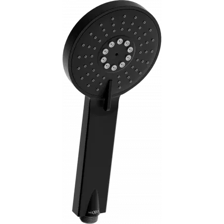 Mexen R-40 3funkční sprchová hlavice, černá - 79540-70