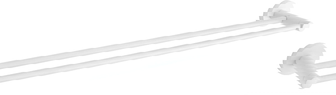 Mexen Remo dvojitý držák na ručník, bílý - 7050725-20