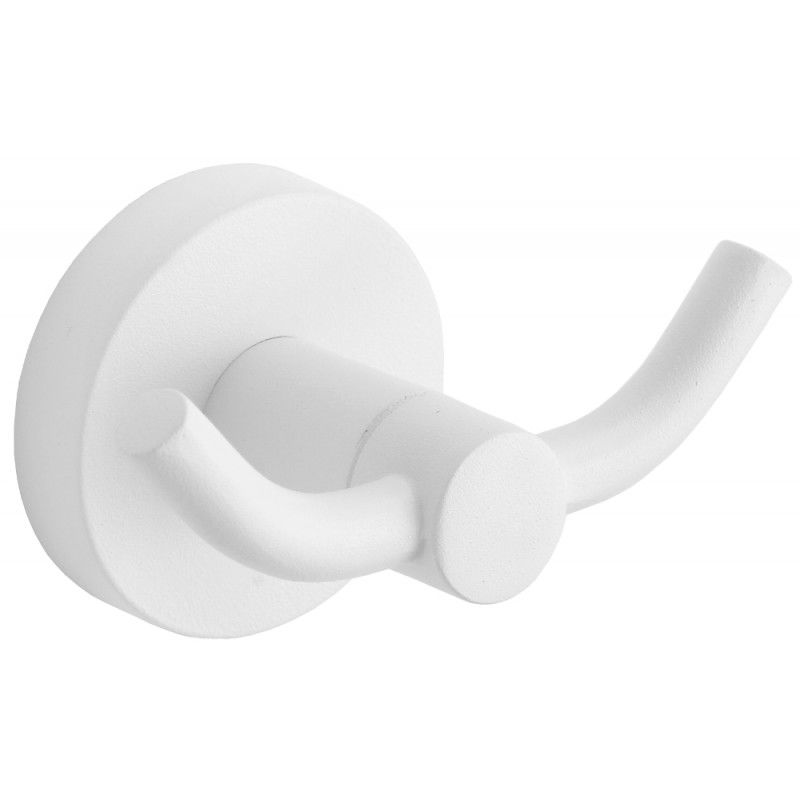 Mexen Remo dvojitý háček na ručník, bílý - 70507352-20