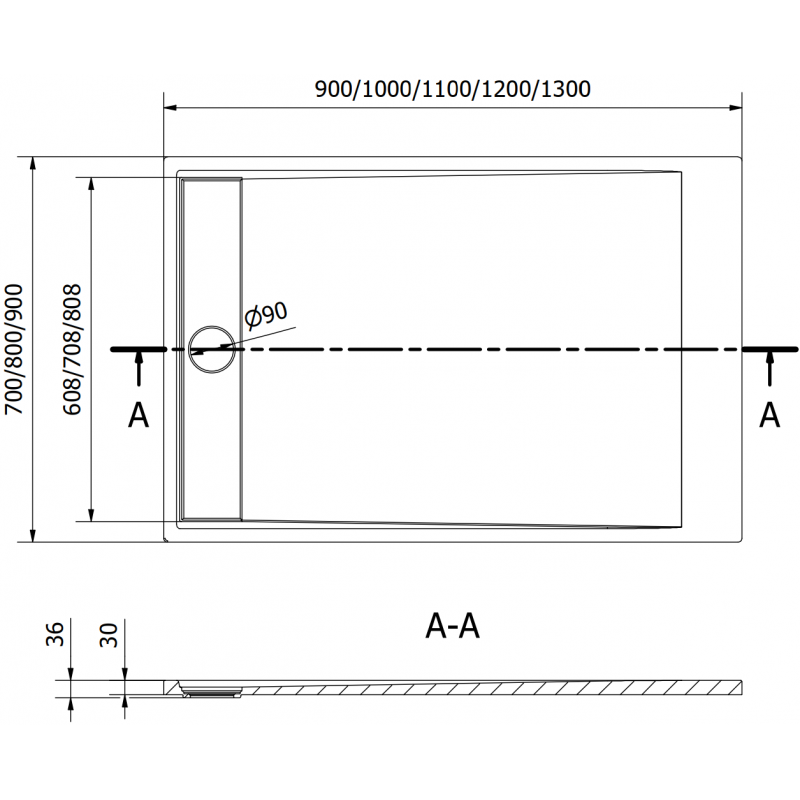 Mexen Amon obdélníkový sprchový kout SMC 120 x 80 cm, černý - 4F708012