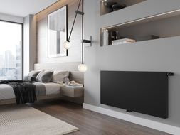 Mexen Flat CCF11 deskový radiátor 300 x 1800 mm, spodní středové připojení, 819 W, černý - W6C11F-030-180-70