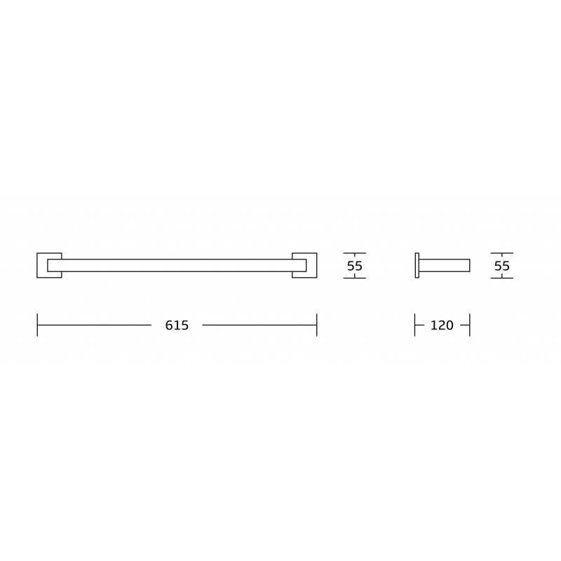 Mexen Vox dvojitý držák na ručník, chrom - 707025-00