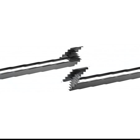 Mexen Vox dvojitý držák na ručník, černý - 707025-70