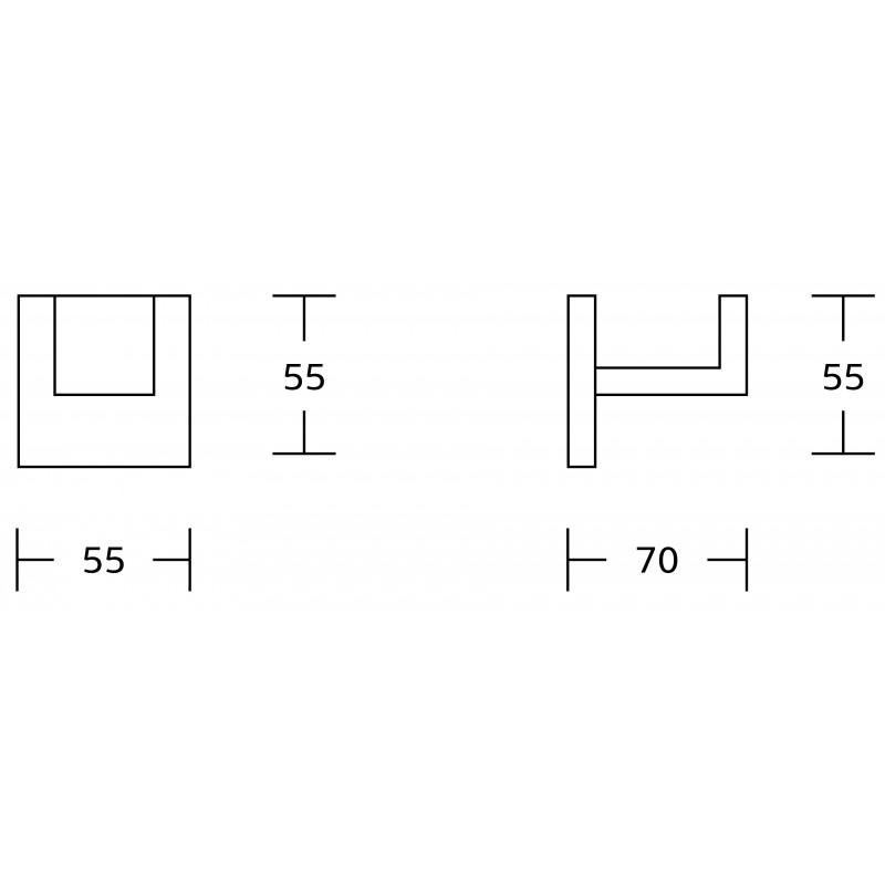 Mexen Vox háček na ručník, chrom - 707035-00