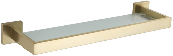 Mexen Vox závěsná skleněná polička, zlatá - 707037-55