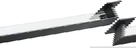 Mexen Vox závěsná skleněná police, černá - 707037-70