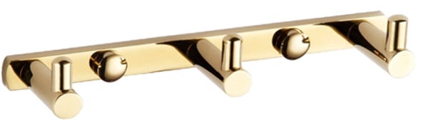 Mexen trojitý háček na ručník, zlatý - 709163-50