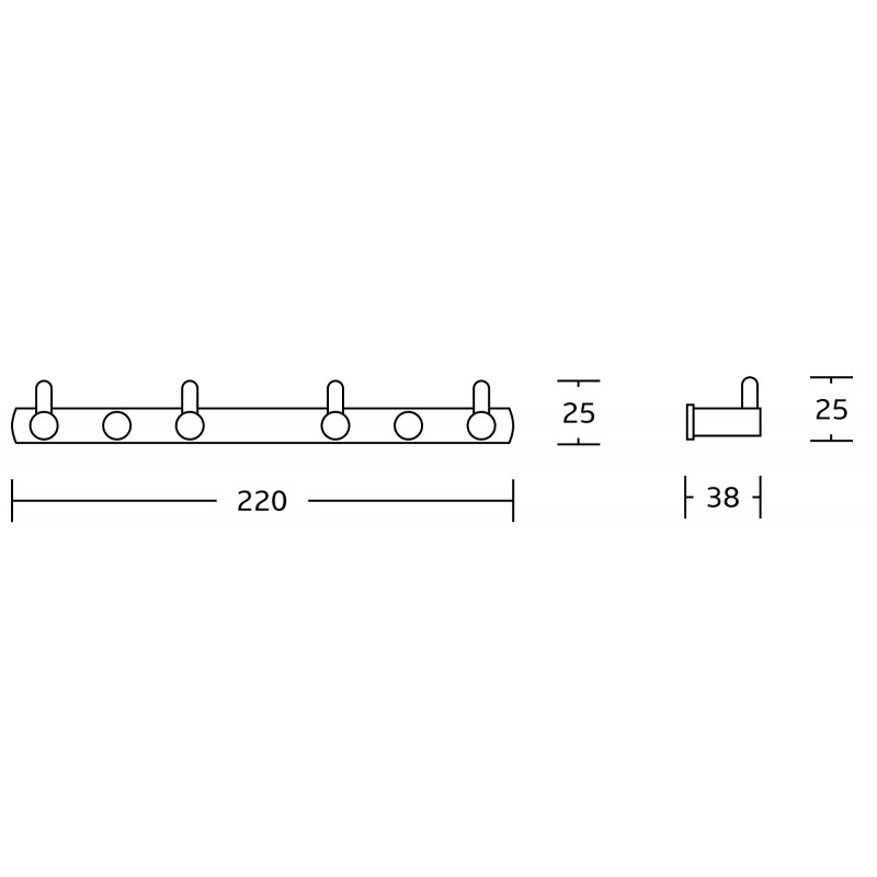 Mexen čtyřnásobný háček na ručník, zlatý - 709164-50