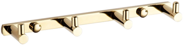 Mexen čtyřnásobný háček na ručník, zlatý - 709164-50