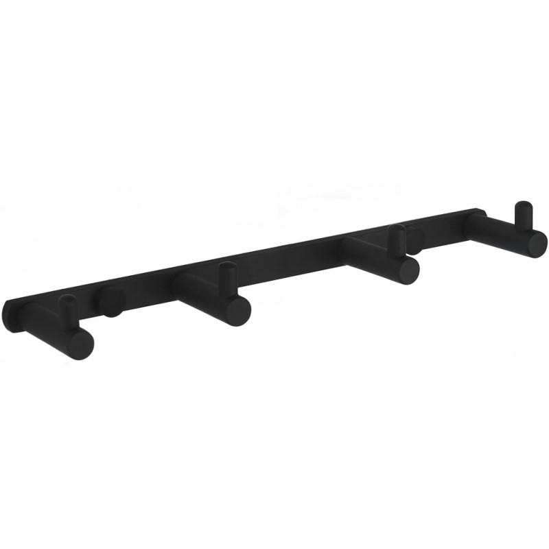 Mexen čtyřnásobný háček na ručník, černý - 709164-70