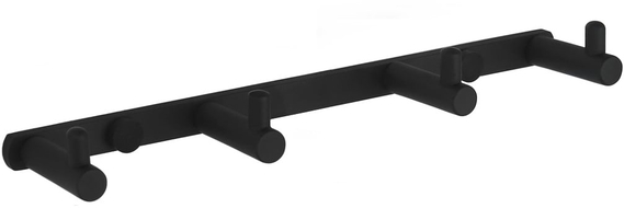 Mexen čtyřnásobný háček na ručník, černý - 709164-70