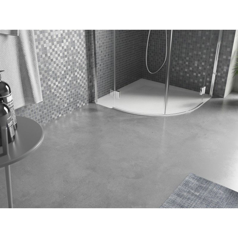 Mexen Bert sprchová vanička půlkulatá SMC 80 x 80 cm, bílá - 4KR108080